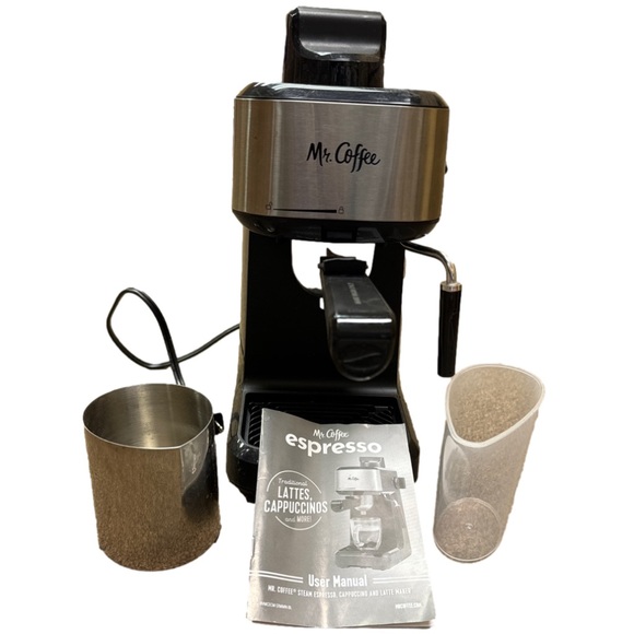 Mr. Coffee Steam Espresso Maker with Stainless Steel Frothing Pitcher - Picture 2 of 2